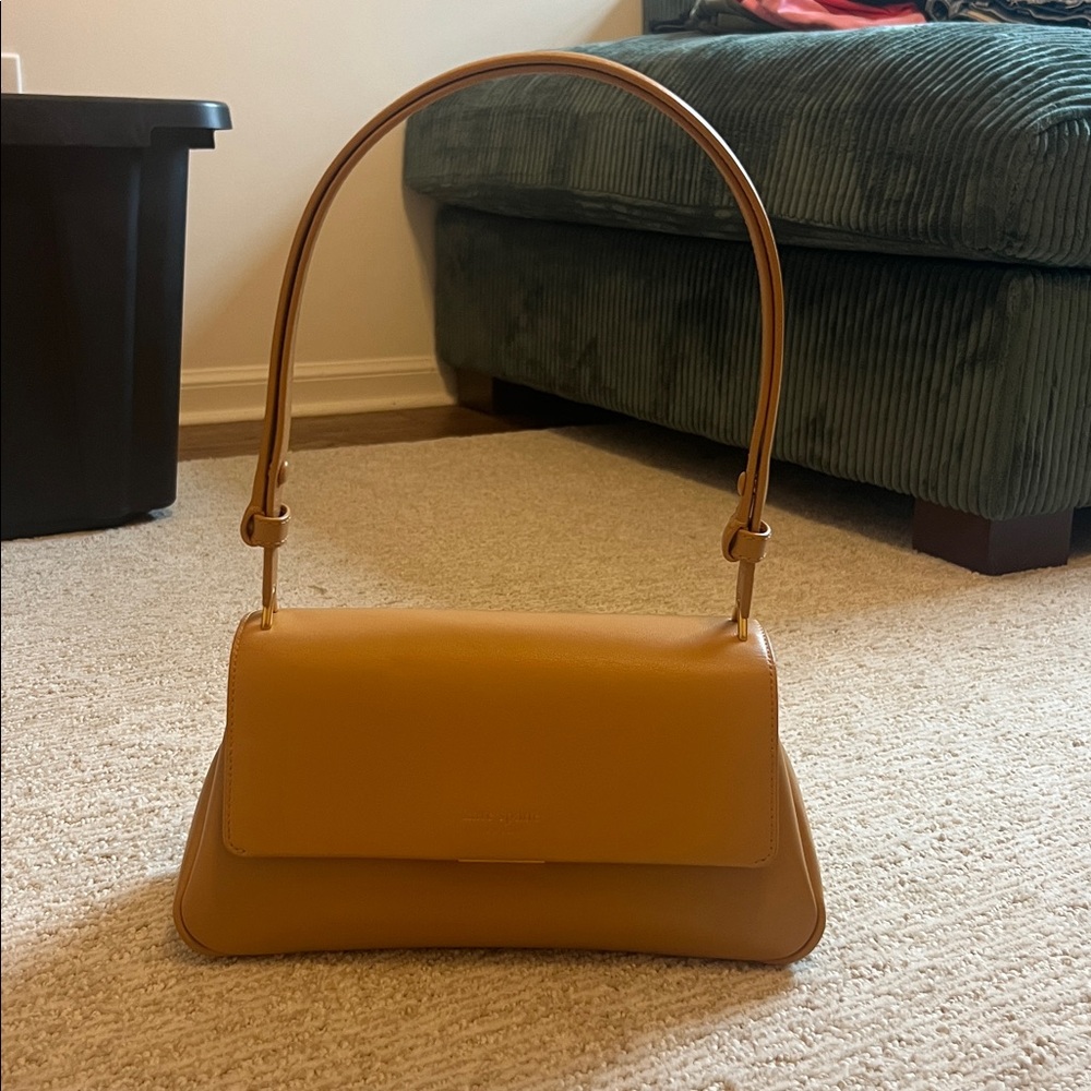 Kate Spade Smooth Tan Leather Shoulder Bag - Picture 10 of 11
